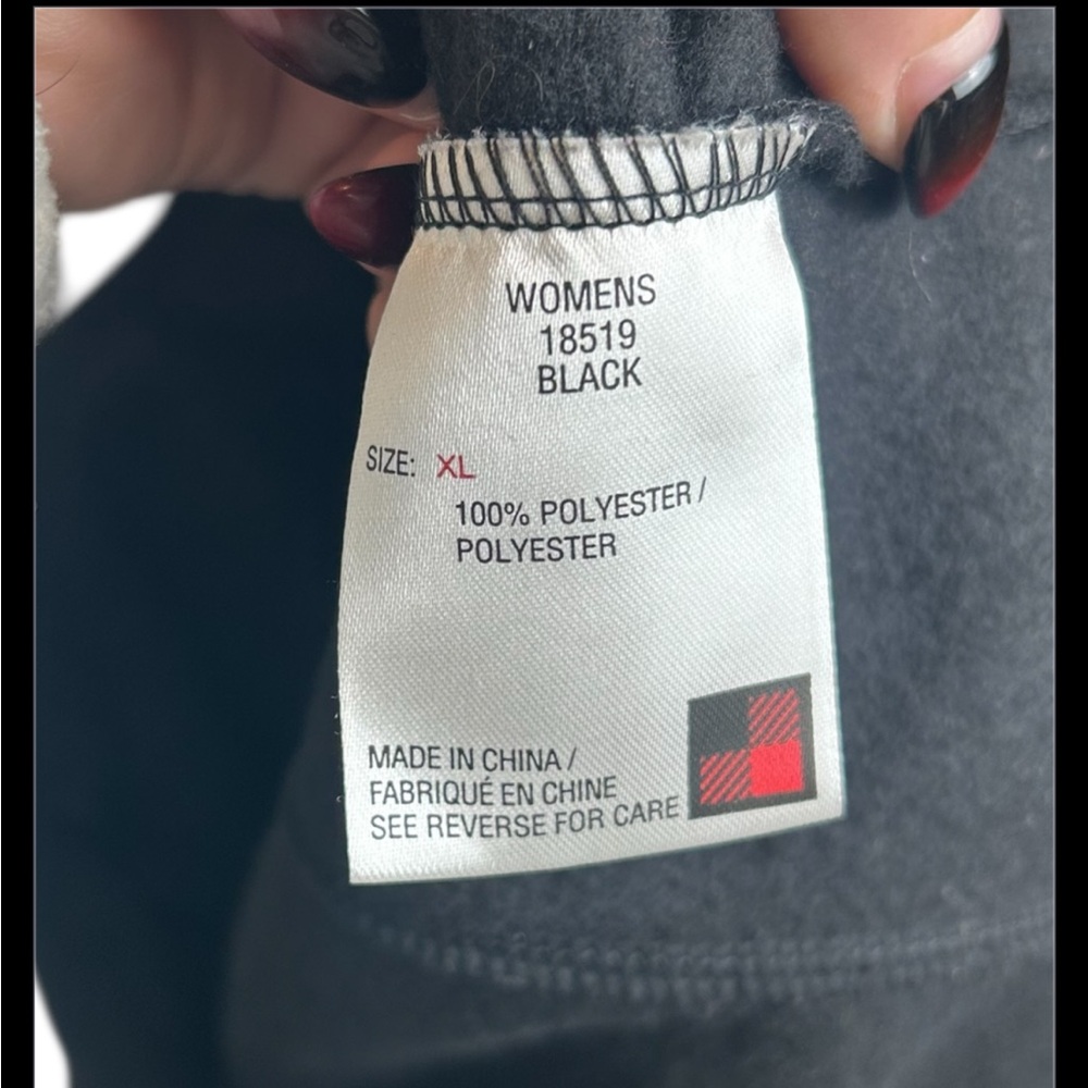 Woolrich 100% Polyester Black Fleece Zip Up Vest Size XL - Picture 5 of 5